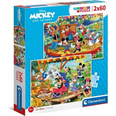 Clementoni - Puzzle 2x60 Mickey and Friends - 40 - 99 piese