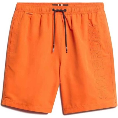 Superdry Бански гащета Superdry Premium Emb 17´´ swimming shorts - Orange (Denim Co Rust Orange)