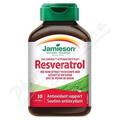 Jamieson Resveratrol 50mg extr.z červ.vína 30 kapsúl