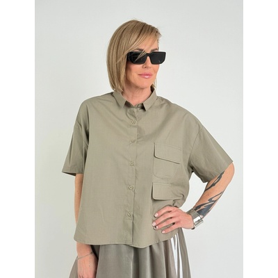 BURRO Khaki košile BIANCA Khaki
