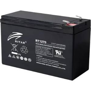 Ritar Оловна Батерия RITAR, (RT1270) AGM, 12V, 7Ah, 151/ 65/ 94 mm, Терминал1 (RITAR-RT1270-1) - xtreme