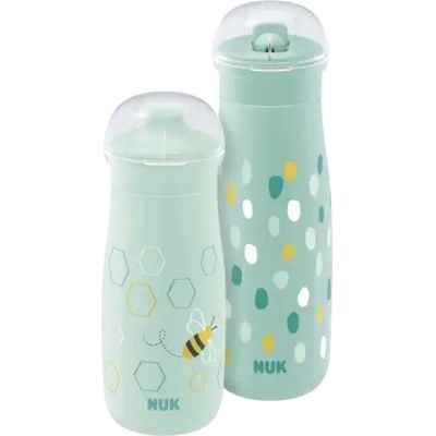 Nuk Комплект чаши 2 в 1 NUK - Mini-Me, Зелен (10225336)
