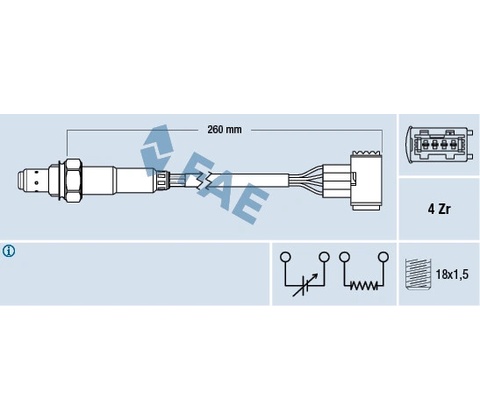 Lambda sonda FAE 77389