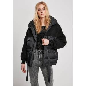 Urban Classics Дамско яке в черно от Urban Classics Ladies Sherpa Mix Puffer MODEL796 SALE - , размер L