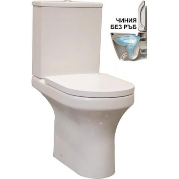 Inter Ceramic Моноблок ICC 6582P, седалка и капак, порцелан, бял, 82x62.5x36см (6582P)