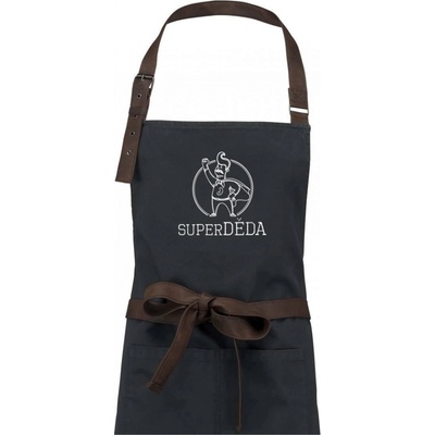 Dřevěné uhlí Superhrdina děda Zástěra Vintage