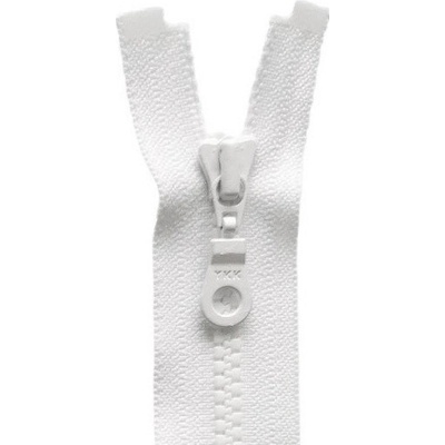 YKK VISLON® zip kostěný dělitelný, bílý - 30 cm