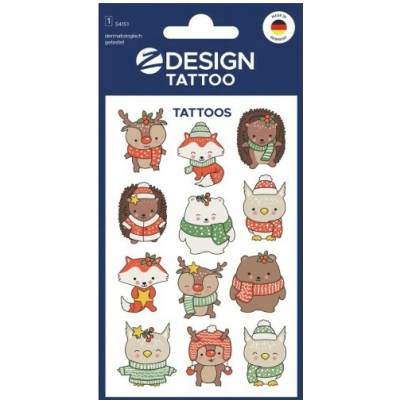 Avery Z-Design Vánoční tetování "Zvířátka"