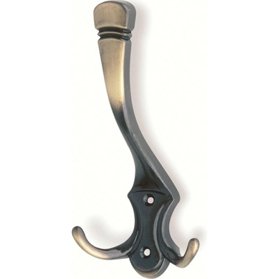 Háček 547 staromosazný leštěný 170 mm x 84 mm x 75 mm