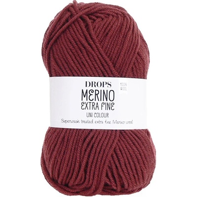 Příze DROPS Merino Extra Fine uni color 48 - bordó