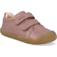 Geox Steppieup Baby Girl Dark Rose celoročné členkové barefoot topánky