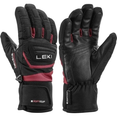Leki Griffin 3D Junior dětské lyžařské rukavice černá/růžová