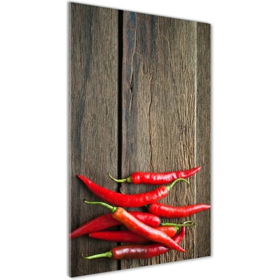 Vertikálny foto obraz sklenený Chilli papričky 50x100 cm