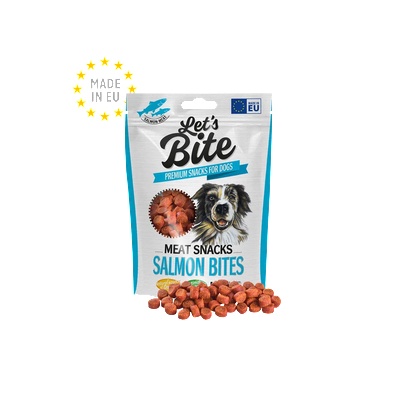 Brit Bri Let’s Bite Meat Snacks. Salmon Bites-меснa закускa със сьомга, 150gr