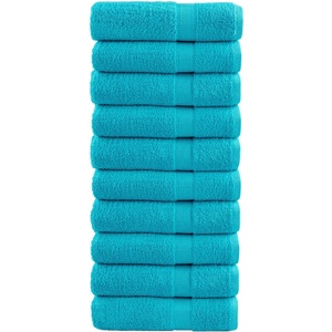vidaXL Премиум кърпи за ръце SOLUND 10 бр тюркоаз 50x100 см 600 gsm (137451)