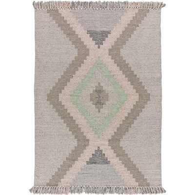 Universal Бежов ръчно изработен килим от рециклиран памук 160x230 cm Chandia - Universal (50335)