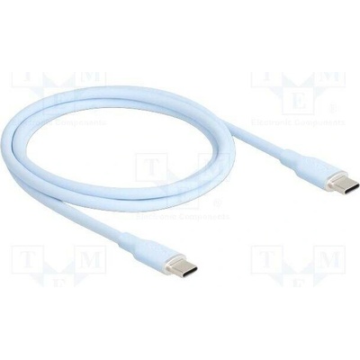 Delock 81234 USB 2.0 USB C vidlice z obou stran zlacený 1m modrý
