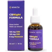 Enecta CBNight konopný olej s melatoninem 125 mg CBN 125 mg CBD 30 ml