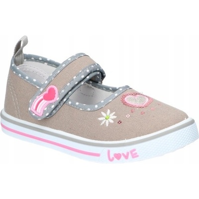 AMERICAN CLUB TEN151 balerínky dětské kožená vložka šedá