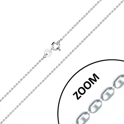 Šperky eshop Řetízek ze stříbra podlouhlé válečky a krátké tyčinky R40.23