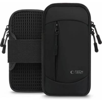 Tech-Protect Универсален спортен калъф с лента за ръка от Tech-Protect M6 - Черен (5906302375707)