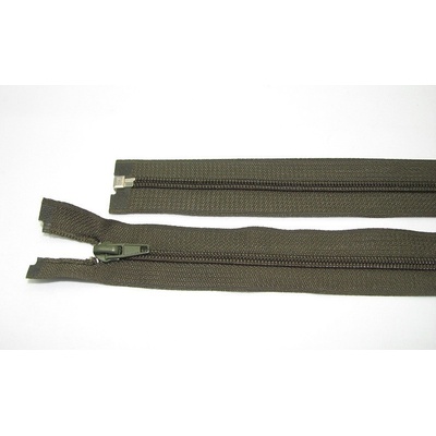 Zips špirála deliteľný 5mm - dĺžka 40cm,farba khaki