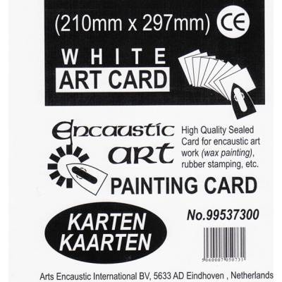 Encaustic Art Karton A4 na Enkaustiku bílý (10ks)