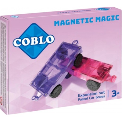 COBLO - Magnetická stavebnice podvozek pro auta - 2 ks