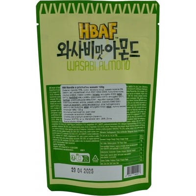 HBAF Mandle s príchuťou wasabi 120 g