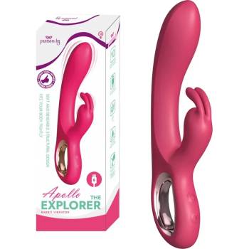 Вибратор с клитор стимулатор, презареждаем, 21, 7см. - Apollo The Explorer (PASSION25)