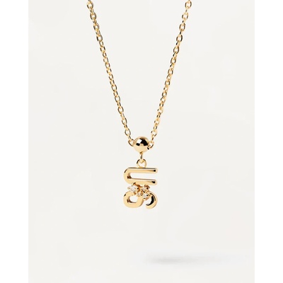 PDPaola pozlacený přívěsek se zirkony US Charms CH01 032 U