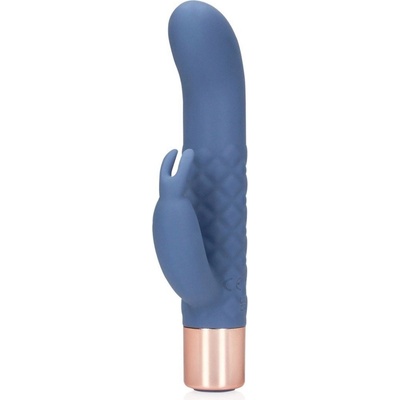 Shots Loveline Mini Rabbit Blue Horizon silikonový na bod G a klitoris 14,5 x 2,5 cm
