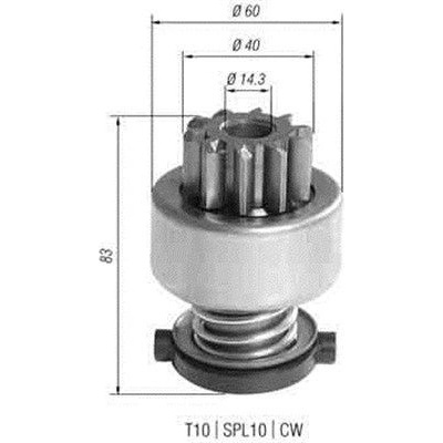 Pastorok, štartér MAGNETI MARELLI 940113020393