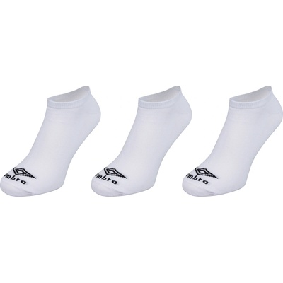 Umbro NO SHOW LINER SOCK 3 PACK biela čierna