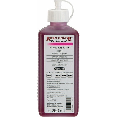 Schmincke Aero color professional akrylový atrament 250 ml 304 primárna magenta