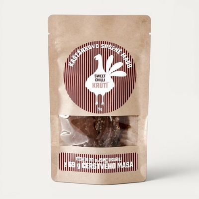 Kaštánkovo sušené maso Sušené krůtí maso sweet chilli 50 g