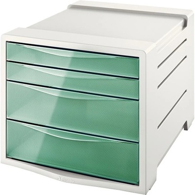 Esselte Съхранение, пластмаса, 4 чекмеджета, ESSELTE "ColourBreeze", полупрозрачно зелено 626285 (626285)