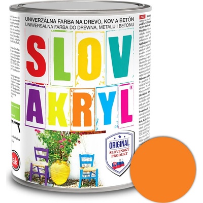 Slovakryl 0750 0,75kg oranžový