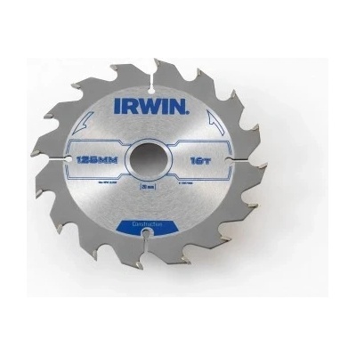 IRWIN Pilový kotouč s SK plátkem, 125x20 mm, 16 zubů, pro ruční kotoučové pily, I125/16 – Hledejceny.cz