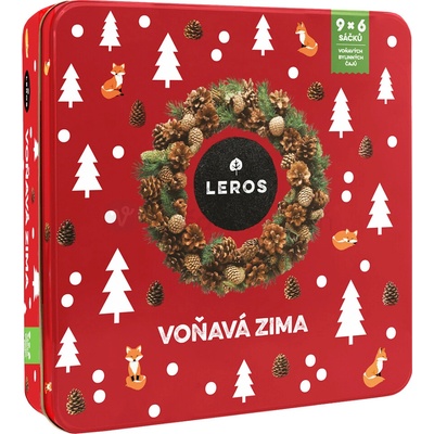 LEROS VOŇAVÁ ZIMA 5 9 druhov čajov po 6 nálevových vrecúšok 88,8 g