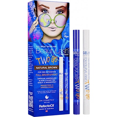 RefectoCil barva na obočí BeautyLash Two Go Natural Brown Tinting Pen 1 ml – Zboží Dáma