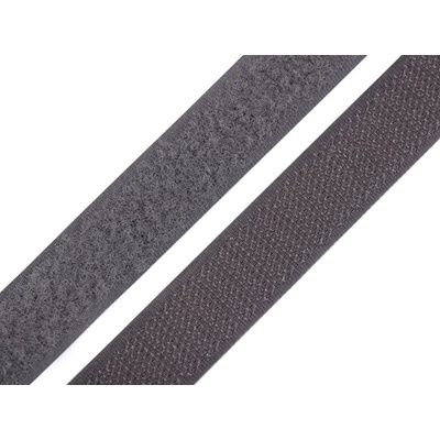 Suchý zip háček + plyš šíře 20 mm Varianta: (306) šedá, Balení: 25 m