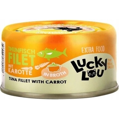 Lucky Lou Extrafood Tuniak a mrkva vo vývare 70 g