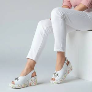  Обувки естествена кожа W595024 White