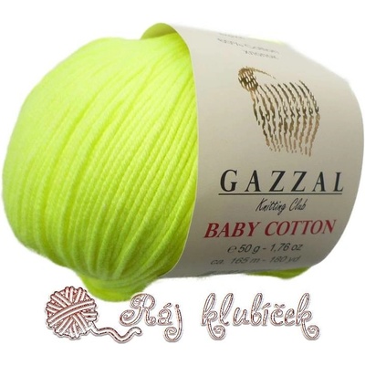 Příze Gazzal Baby Cotton 3462 neon