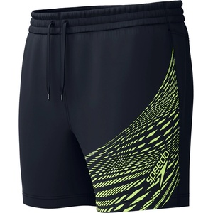 Speedo medley logo 16 watershort black/hyper yellow s - uk32