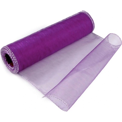 Organza šíře 21 cm fialová 9 m