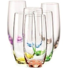 Bohemia Crystal Farebné poháre na nealko a vodu Rainbow 25180 D4662 6 x 350 ml