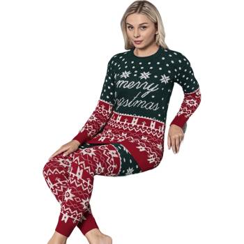 Image 1 of Дамски коледен комплект в червено и зелено