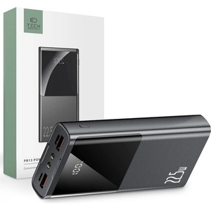 Tech-Protect Преносима батерия Power Bank 20 000 mAh от Tech-Protect PB13 22.5W - Сива (9490713931608)